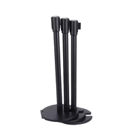 Support empilable personnalisable en métal de barrières de ceinture de Polonais de la file d'attente 12Kgs avec la base de forme d'U
