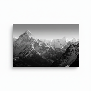 Majestic Snowy Peak Canvas Print Modern Minimalist Wall Art,<b>WRAPPED</b> CANVAS - Product Image 2