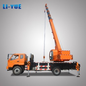 Nouvelle conception <span class=keywords><strong>Grue</strong></span> télescopique 10 tonnes sur camion <span class=keywords><strong>Grue</strong></span> mobile avec moteur et composants principaux de l'engrenage du vérin hydraulique Liyuan - Product Image 5