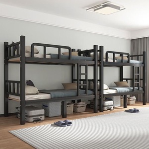 Hot Bán Đầy Đủ Kích Thước Dành Cho Người Lớn Giường Bunk Bền Mở rộng Trường Ký Túc Xá Ký Túc Xá Giường Katil Đôi Katil Dua tingkat Cho Căn Hộ - Product Image 3