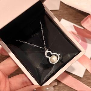 Collar con Colgante de Jade Natural de Hielo Blanco Estilo Chino Nuevo, Plata de Ley S925, Jade de Alta Calidad con Cadena para Clavícula - Product Image 3