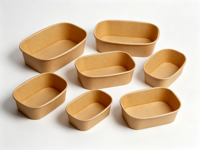 Bol à salade hexagonal jetable biodégradable avec couvercle, vaisselle écologique en bagasse, accessoire