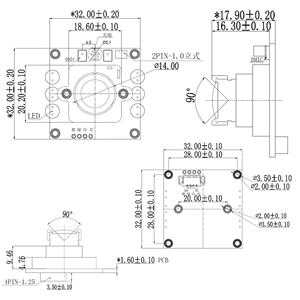 Module de caméra miniature USB avec microphone, enregistreur de vision nocturne IR-CUT HD 1080p 30fps OEM, OV2735 2MP, lumière infrarouge - Product Image 4