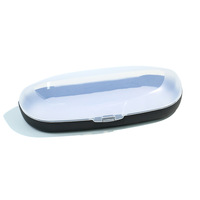Étui à lunettes minimaliste en plastique, couleur unie, pour enfants, lunettes de myopie, boîte portable, transparente, étui à lunettes de lecture