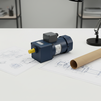 Moteur à courant alternatif à vis sans fin monophasé 50/60Hz 220V 120W, couple élevé, faible vitesse, pour utilisation industrielle et médicale, moteur à engrenages AC