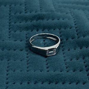 Bague en platine PT950 de qualité supérieure avec diamant cultivé en laboratoire, unisexe, élégante, pour fiançailles, anniversaire, bijoux fins - Product Image 6