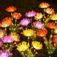 Solarbetriebene Strandblumen-Rasenleuchte zum Einstecken im Boden, wasserdichte, schöne Blumen-Solarleuchte für den Garten, Lycoris Radiata.