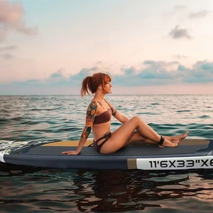 Planche à pagaie <span class=keywords><strong>gonflable</strong></span> (SUP) Da Niu tout-terrain pour la pratique sur des planches de surf gonflables dans les rivières, les lacs et l'océan. - Product Image 5