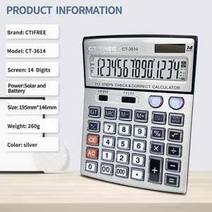 Lớn LCD hiển thị kinh doanh máy tính với kích thước lớn số cho văn phòng trường học kế toán sử dụng được sản xuất bởi chữ số hiển thị - Product Image 2