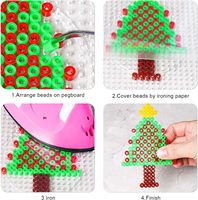 Venta al por mayor de juguetes de plástico para niños, cuentas Hama Perler, cuentas para planchar, kit de manualidades de plástico de 2.6 mm
