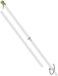 6FT Trắng quay cờ cực hiển thị phụ kiện cho cơ quan du lịch và giáo dục ô tô - Product Image 6