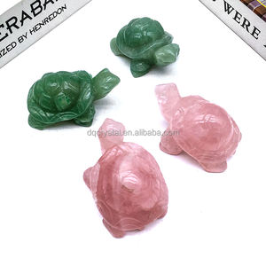 卸売 天然クリスタル グリーンアベンチュリン タートル 5cm サイズ クリスタルクラフト ローズクォーツ タートル ホームデコレーション用 - Product Image 5