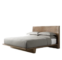 Luxus Neuankömmling Home Schlafzimmer möbel Hotel American Style Holzbett Massivholz King Size Holzbett