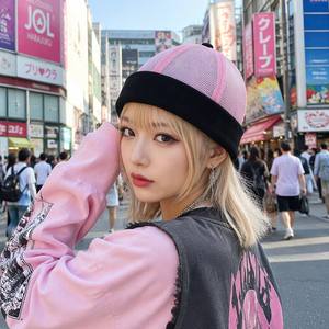 หมวกเบสบอลตาข่าย 6 แผง ระบายอากาศได้ดี สำหรับทุกเพศ ฤดูร้อน ไม่มีปีก ขอบยางยืด 100% โพลีเอสเตอร์ ดีไซน์ <span class=keywords><strong>Miki</strong></span> <span class=keywords><strong>Hat</strong></span> - Product Image 5