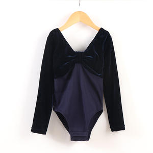 Gaun dansa lengan panjang anak perempuan, gaun dansa rok balet klasik - Product Image 4