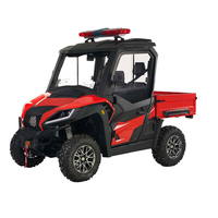 Camion de pompiers 4x4 UTV 500cc EFI automatique, véhicule utilitaire de lutte contre les incendies avec treuil, barre lumineuse de toit, certifié EPA pour les secours agricoles