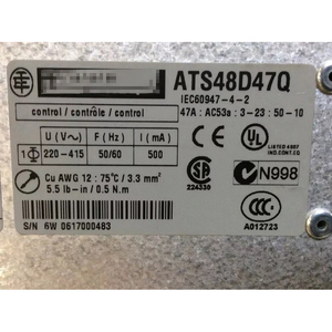 Sch-neider ATS48D47Q Soft para Motor Asíncrono Altistart 48 42A 230 a 415V 9 a 45 kW - Product Image 5