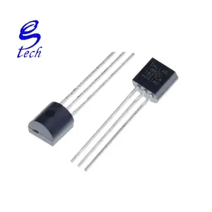 Sensör elektronik çip DS18B20 TO-92 18B20 cips sıcaklık sensörü IC 18b20 elektronik DS18B20
