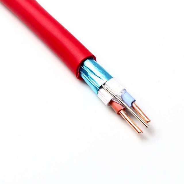 ST Manufacturer Red Shielded Solid Copper 2core Ph30 FPLR Fire Alarm Cable 2.5mm 300V 100m/Spool