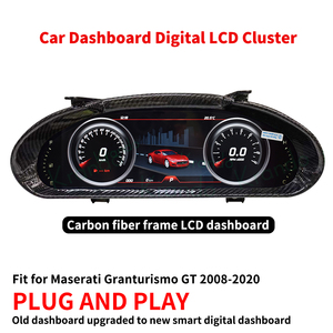 Krando 12.3 pouces instrument numérique moniteur LCD de voiture pour <span class=keywords><strong>Maserati</strong></span> <span class=keywords><strong>Granturismo</strong></span> GT 2008-<span class=keywords><strong>2020</strong></span> instrument mise à niveau du cadre en fibre de carbone - Product Image 5