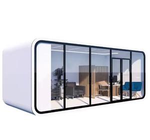 <span class=keywords><strong>Casa</strong></span> Ufficio Container Portatile Apple Home da 20ft 40ft Modulare Moderna Prefabbricata a Forma di Capsula - Product Image 4