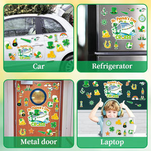 Decoraciones Magnéticas para Puertas de Cruceros del Día de San Patricio, Juego de Protectores de Parachoques de Plástico EVA de Goma de PVC Duradero para Automóviles Pequeños y Cruceros Marítimos - Product Image 4