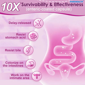 Suplemento Probiótico de Alta Actividad OEM para Mujeres, Equilibrio Digestivo, Apoyo Inmunológico, 10-800 Mil Millones de UFC/g, Tabletas con Certificación ISO - Product Image 5