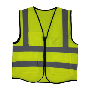 Gilet di Sicurezza Riflettente ad Alta Visibilità Rosso a Basso Prezzo per Lavoratori Edili - Product Image 5