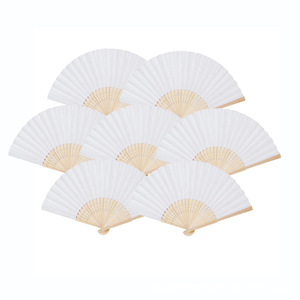 Tùy Chỉnh Thiết Kế 21Cm Tre Xương Sườn Giấy Gấp Tay <span class=keywords><strong>Fan</strong></span> Xách Tay Và Quảng Cáo DIY Sơn Rave <span class=keywords><strong>Fan</strong></span> - Product Image 1