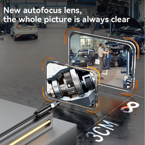 Endüstriyel 3-in-1 otomatik odaklama su geçirmez Borescope esnek boru hattı tamir için USB endoskop H.265 Video gizli kamera tasarımı - Product Image 6