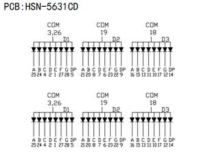 Trong nhà 0.56 inch Màu đỏ bảy đoạn dẫn hiển thị 3 chữ số <span class=keywords><strong>7</strong></span> đoạn hiển thị phổ biến cathode anode Trung Quốc nhà máy - Product Image 5