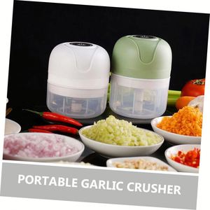 Mini Picadora de Carne Eléctrica USB, Prensa de Ajo, Control por Aplicación, Funcionamiento Silencioso, Triturador Inalámbrico Doméstico, Plástico para Alimentos Complementarios - Product Image 6