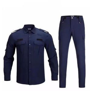 Nhanh Chóng Khô Đa Túi Người Đàn Ông Áo Sơ Mi Hàng Hóa Quần Bộ An Ninh Đồng Phục Bảo Vệ Bộ - Product Image 3