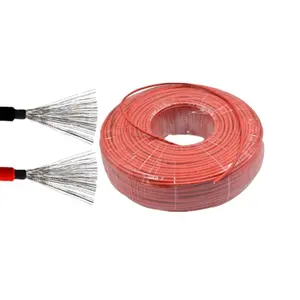 Câble solaire de câble photovoltaïque de la gaine XLPE noir rouge 2.5mm2 4mm2 6mm2 câble TUV pour la connexion de panneau photovoltaïque