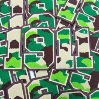 Gros Camouflage Couleur 1911 Numéro Chenille Patchs pour Vêtements