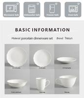 Assiettes de Dîner en Porcelaine Blanche Plates, en Céramique de Chine, Fantaisie, pour Restaurants, Fêtes à la Française, Vente en Gros, pour Traiteur et Mariage