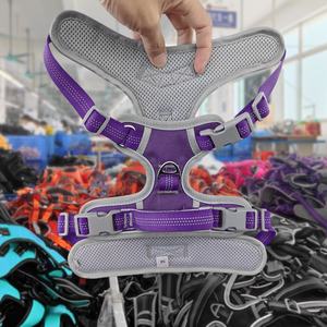 Fabricante al por mayor ajustable reflectante Oxford malla acolchada sin tirones arnés para mascotas para perros pequeños medianos grandes - Product Image 4