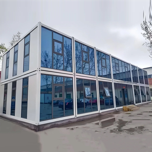 Contenedor plegable verde Modular resistente a terremotos portátil de alta calidad de 40 pies de Bélgica de dos pisos, edificio de oficinas de apartamentos - Product Image 5