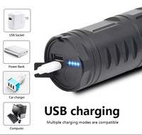 T40 lampe de poche forte charge longue portée maison vie étrangère 5000 lumière LED Laser blanche Ultra lumineuse lampe de poche haute puissance