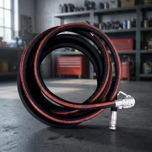 Heavy Duty Mortar Delivery <b>Hose</b> 25mm With Steel <b>Clamp</b> Connectors For Cement Grout Pump - Product Image 2