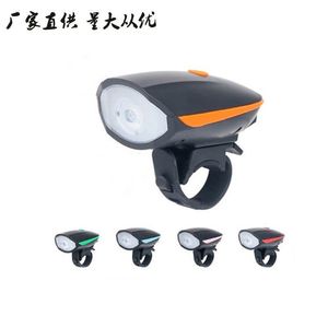 Luz Delantera para Bicicleta con Bocina, LED Recargable, Impermeable IPX4, para Bicicleta de Montaña - Product Image 1