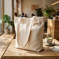 Sac fourre-tout en toile résistant à l'eau avec poches intérieures zippées, sac à main multifonctionnel pour ordinateur portable pour femmes, idéal pour le travail et les voyages