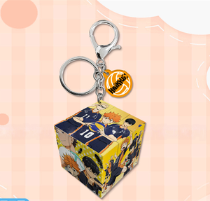 Mini Cubo de 3.5CM, Bleach, Luffy, <span class=keywords><strong>Haikyuu</strong></span>, Hunter, Blue Lock, DanDaDan, Manualidades de Plástico, Colgante, Accesorios, Llaveros de Acrílico de Anime - Product Image 4