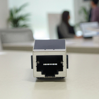 Connecteurs RJ45 10P10C à 10 ports avec ou sans languettes, paquet de 100 connecteurs RJ45 blindés, type de fiche RJ11 JISJACK JS-56-10P10C-E