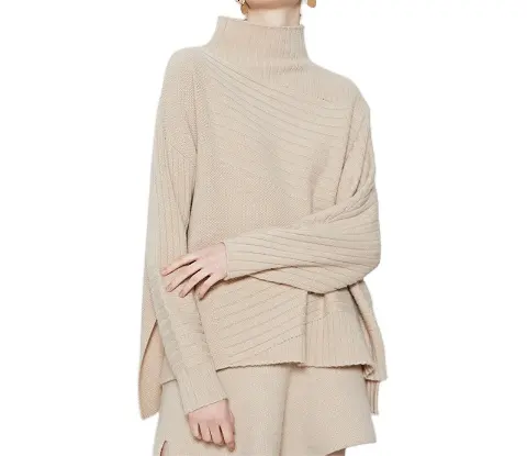 Casuale di lana cashmere <span class=keywords><strong>maglione</strong></span> del knit del modello donna maglioni pullover