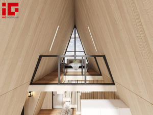 <span class=keywords><strong>Prefab</strong></span> kỳ nghỉ nhỏ không tốn kém 2 3 phòng ngủ một khung cabin nhà nhỏ biệt thự đúc sẵn Kit với phòng tắm - Product Image 5