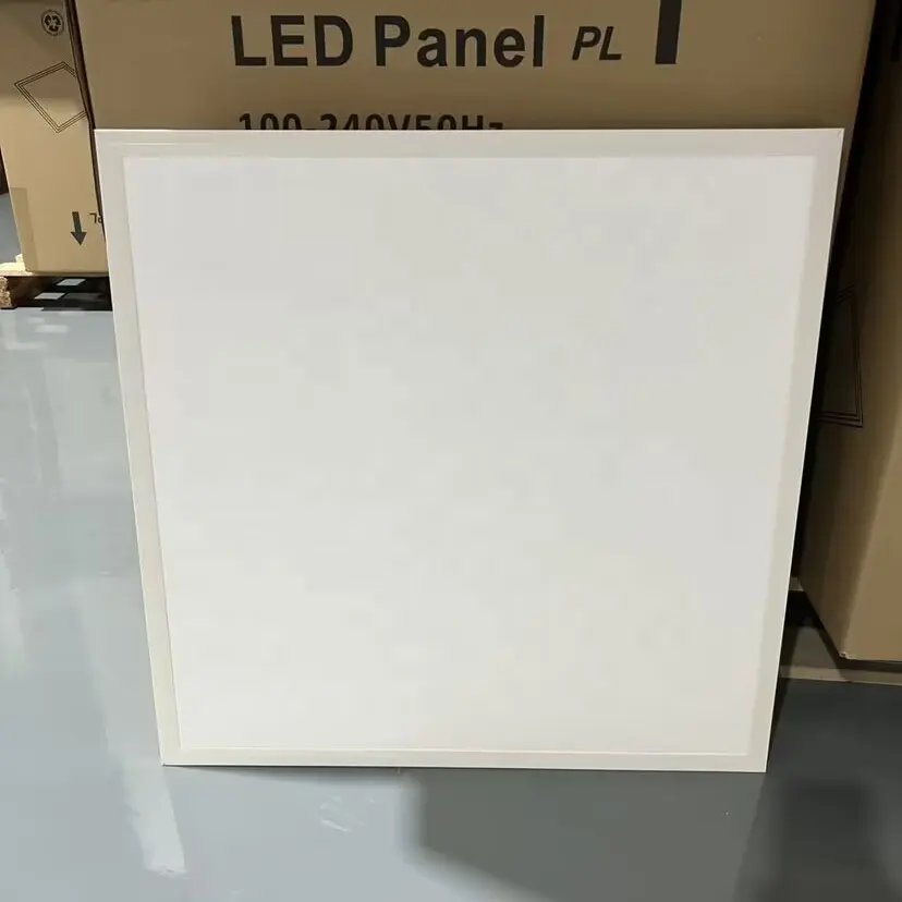 85-265V beyaz Ultra ince 40W 600x600mm 2X2 kare yüzeye monte LED tavan ışık Led panel AYDINLATMA