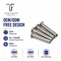Rivets semi-tubulaires à tête plate en acier inoxydable sur mesure pour les liaisons de registres de climatisation, prototype d'ingénierie, directement de l'usine, TianFang