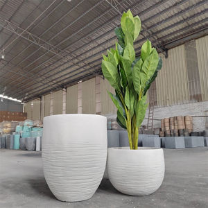 Ventas <span class=keywords><strong>de</strong></span> fábrica Nuevo tipo <span class=keywords><strong>de</strong></span> flor Macetas <span class=keywords><strong>de</strong></span> barro <span class=keywords><strong>de</strong></span> magnesio duraderas Combinación <span class=keywords><strong>de</strong></span> macetas <span class=keywords><strong>de</strong></span> flores para el hogar y el hotel - Product Image 3