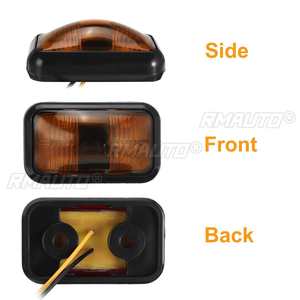 10PCS Feux de signalisation LED, diodes lumineuses, feux latéraux pour remorque, camion, bleu, vert, jaune, orange, blanc, rouge, 24V - Product Image 4